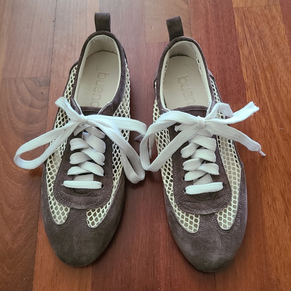 Sneakers bueno Brody Mesh Taupe Size 38 NWOT